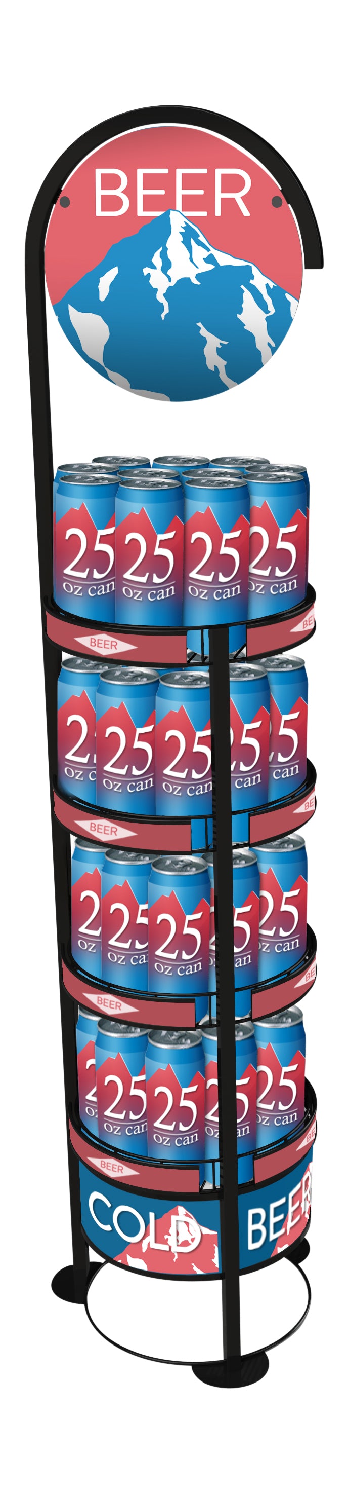 Cyclone II Circular Wire Display Rack