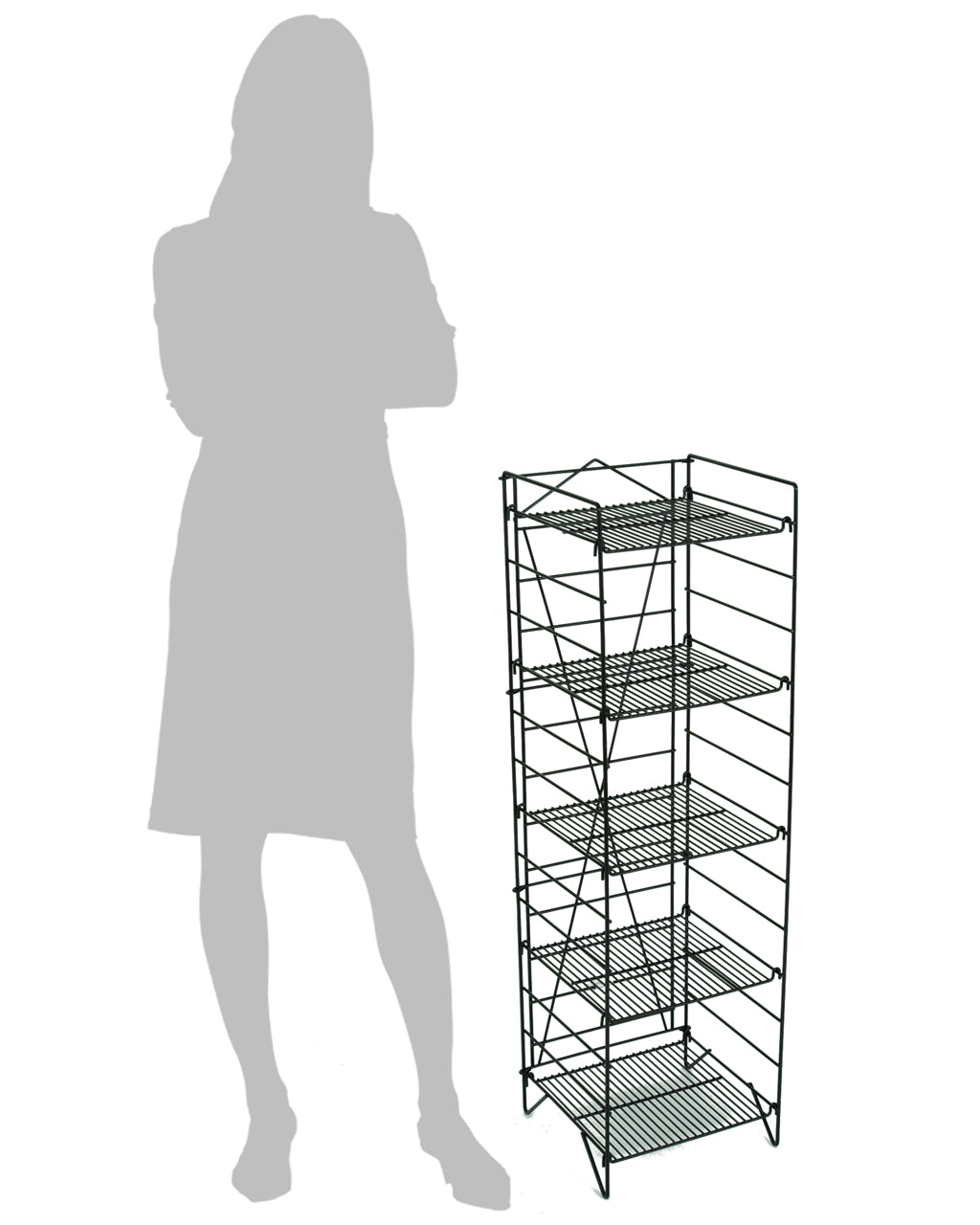 Mini Black Foldout - 5-Shelf