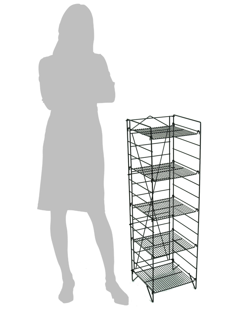 Mini Black Foldout  - 5-Shelf