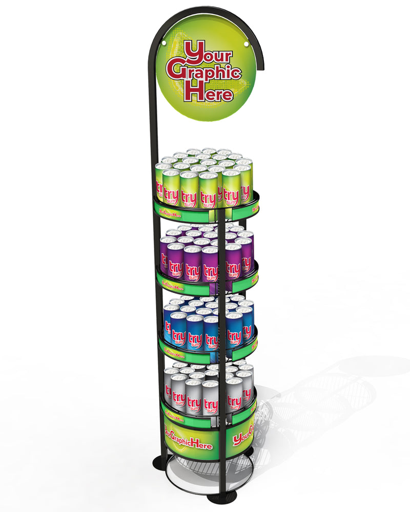 Cyclone I Circular Wire Display Rack