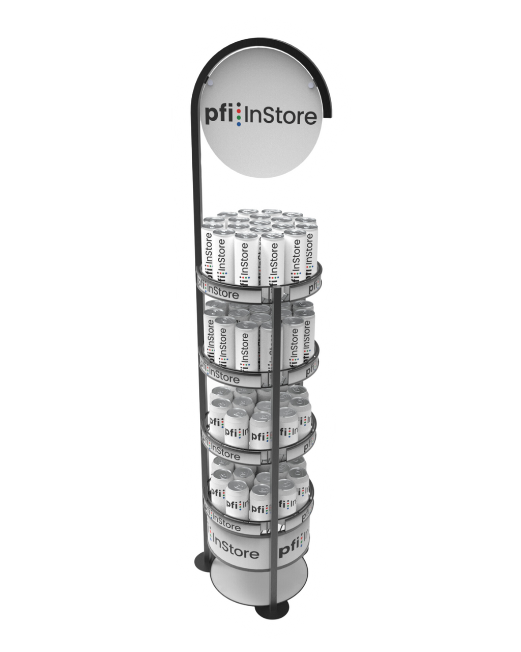 Cyclone I Circular Wire Display Rack